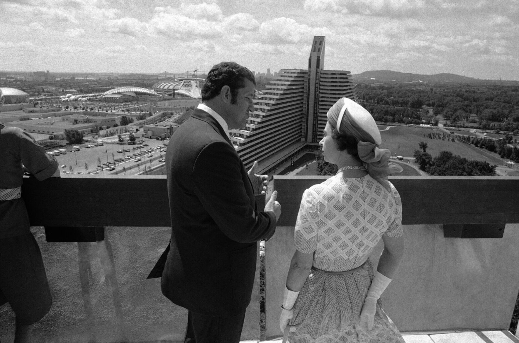 Queen Elizabeth II At Olympic Village 1976